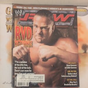 WWE Raw Magazine RVD February 2006 Wrestling Rob Van Dam W/ Poster Vintage Retro